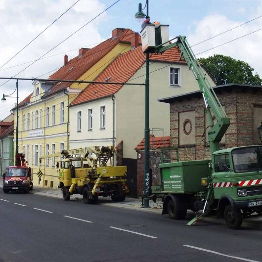 Umbau Beleuchtungsanlage Breite Straße Eberswalde